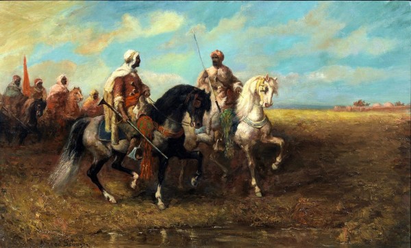 Arab Horsemen by Adolf Schreyer